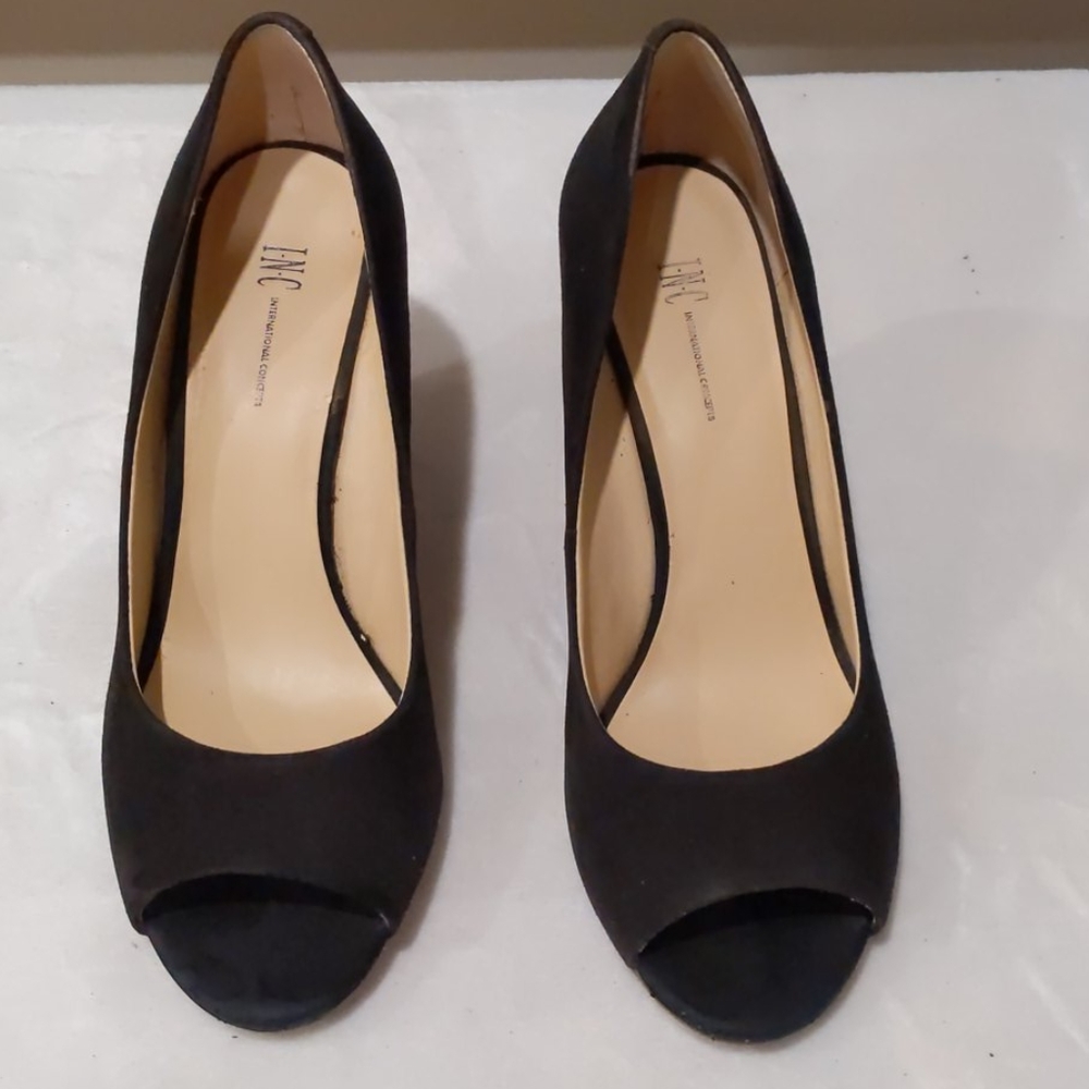 INC international concept black suede shoes